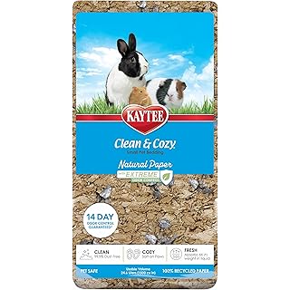 Kaytee Clean & Cozy Natural Paper with Extreme Odor Control Bedding, Made with 100% Recycled Paper