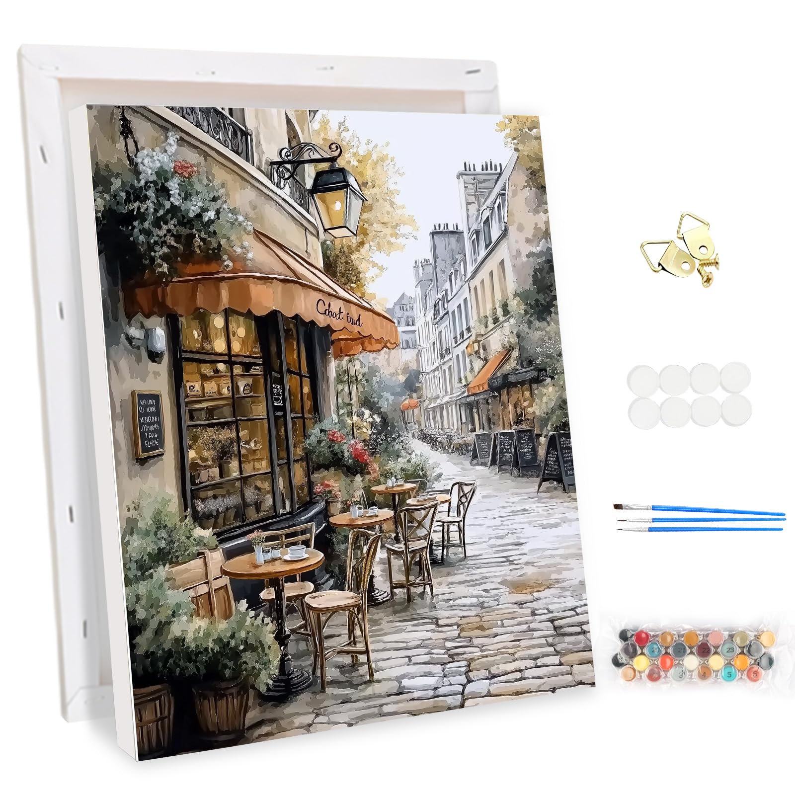 MEIYUDA – Peinture Par Numéros Paysage De Montagne 30x40 Cm Avec Cadre – Kit Acrylique Débutant – Décoration Murale Et Cadeau Créatif
