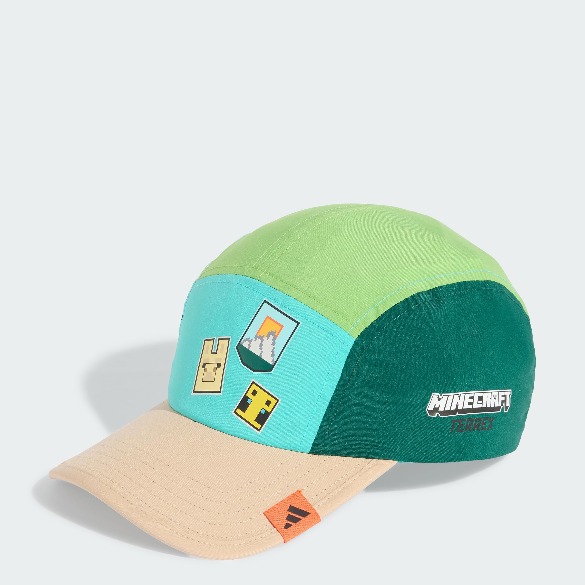 adidas uniseks-kind ADIDAS MINECRAFT YOUTH CAP, collegiate green/semi lucid lime/semi mint rush/magic beige, XXS-XS