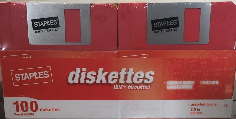 STAPLES Paquete de 100 disquetes de marca (disquetes)