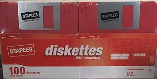 100 Pack Staples Brand Floppy Disks (Diskettes)