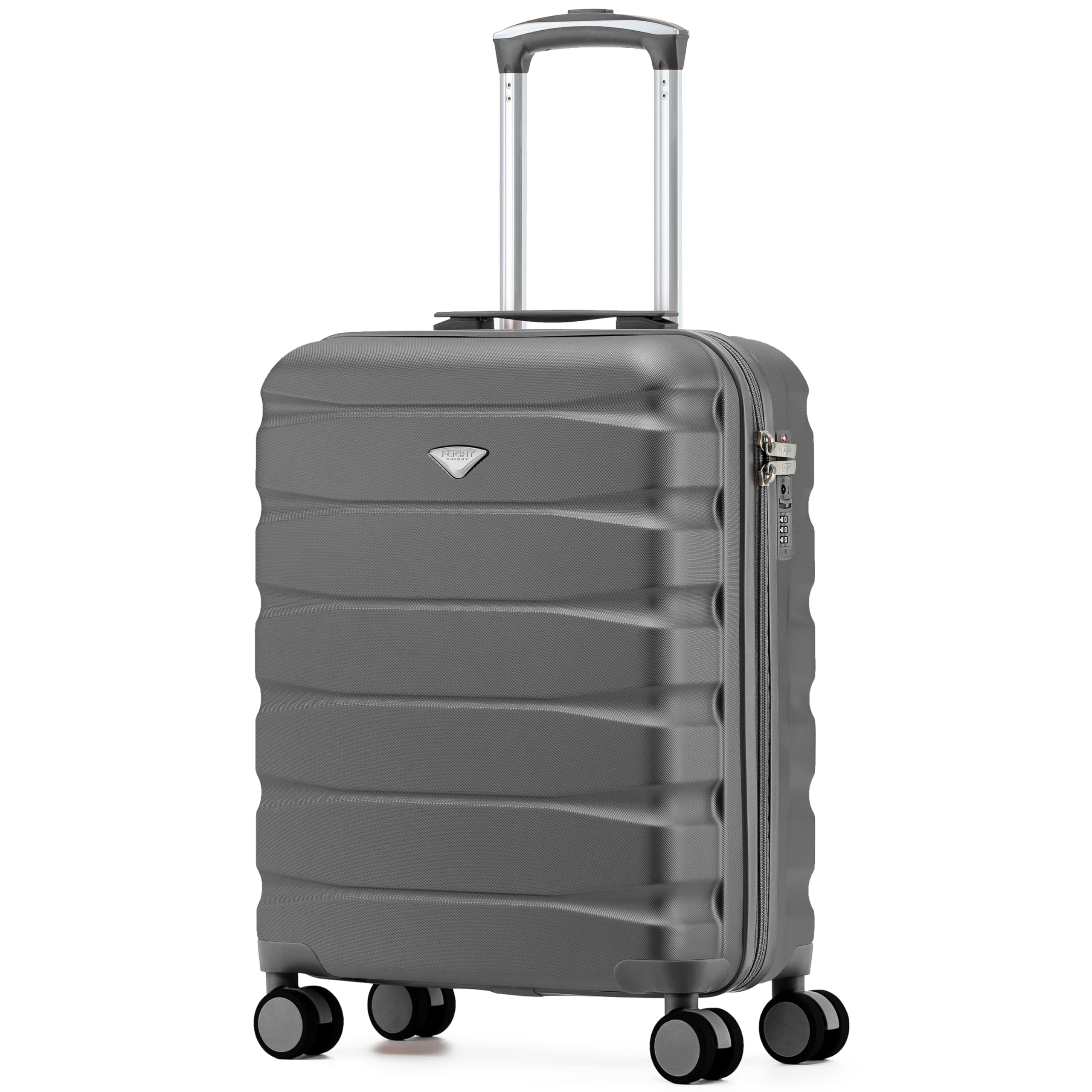 Flight Knight Underseat Cabin Suitcase 45x36x20cm | Free Hand Luggage for EasyJet & Wizz Air | Lightweight ABS Hard Shell with 8 Silent-Glide Spinner Wheels | Max Space Travel Bag — view 181