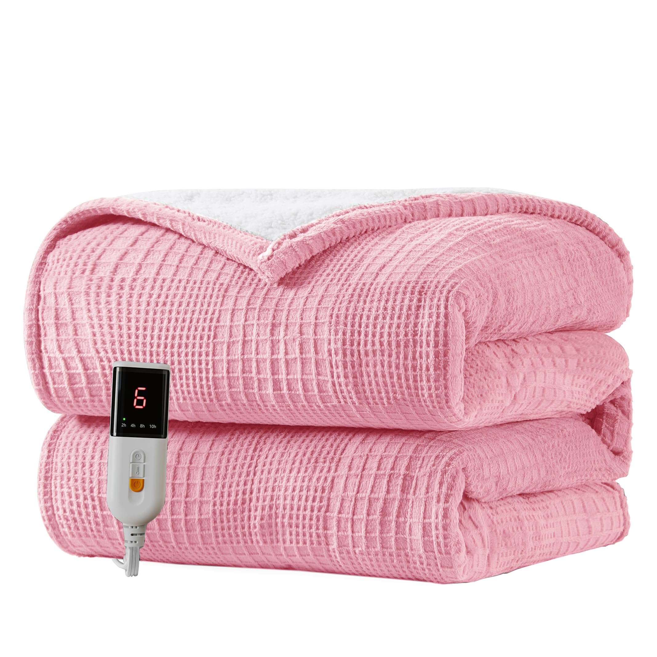 Electric Blanket Heated Throw 130X160cm-Heated Blanket With 9 Heat Settings-10 Hours Auto ...