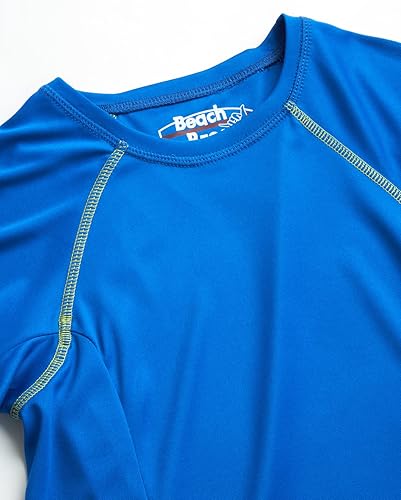 Miniatura 3 de Beach Bros Camiseta de protección contra erupciones para niños camiseta de natación de manga corta UPF 50 de secado rápido talla 2T-16