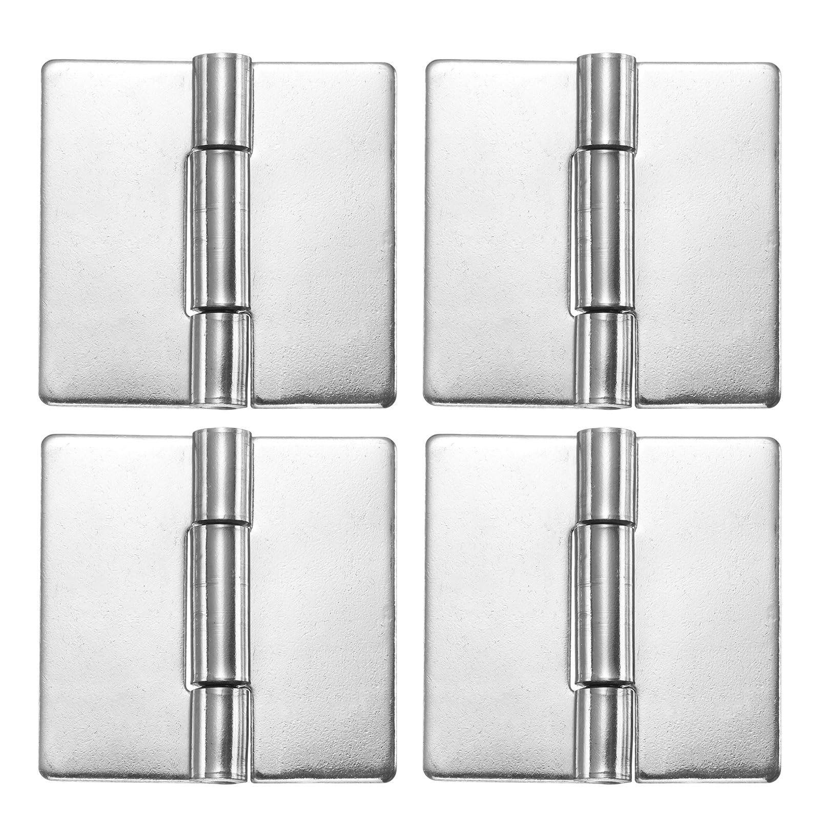 QUARKZMAN 4 Pezzi Cerniere Saldabili Heavy Duty 3" x 2.95" x 0.12" Argento
