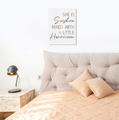 Miniatura 4 de She is Sunshine Mixed with a Little Hurricane - Lienzo decorativo para la pared del cuarto del bebé, decoración para el hogar, habitación de bebé,