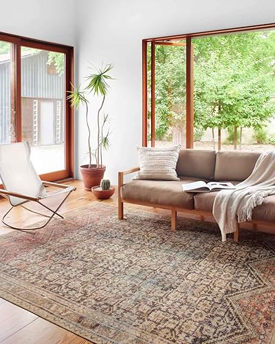 Miniatura 2 de Loloi Loren Collection LQ-17 Alfombra de área carbónmulti, 5 pies 0 pulgadas x 7 pies 6 pulgadas