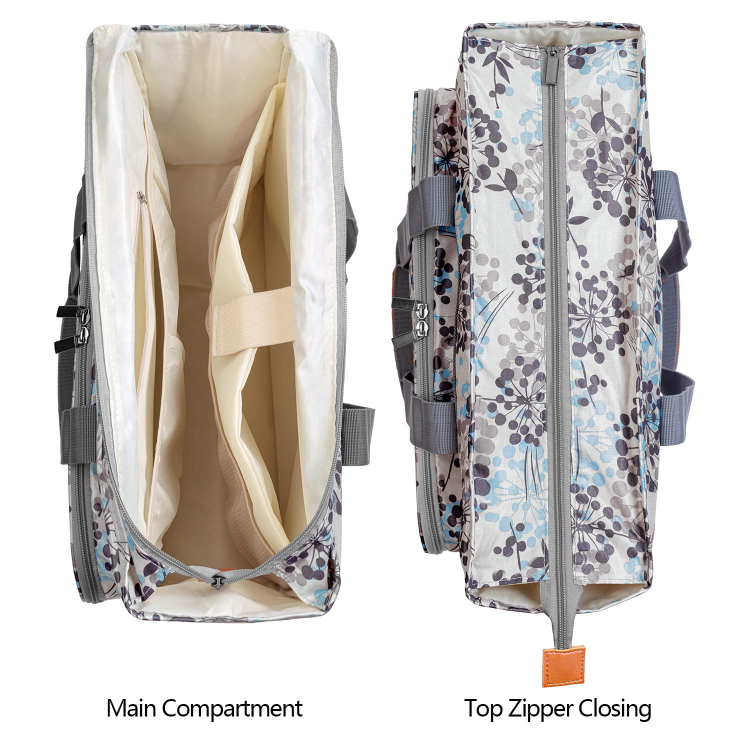Yarwo Sac pour Broderie Kit, Sac de Transport pour Broderie au Point de Croix, Sac de Rangement pour Cerceaux de Broderie, Fils de Couleur Ou d'autres Accessoires de Broderie, Pissenlit