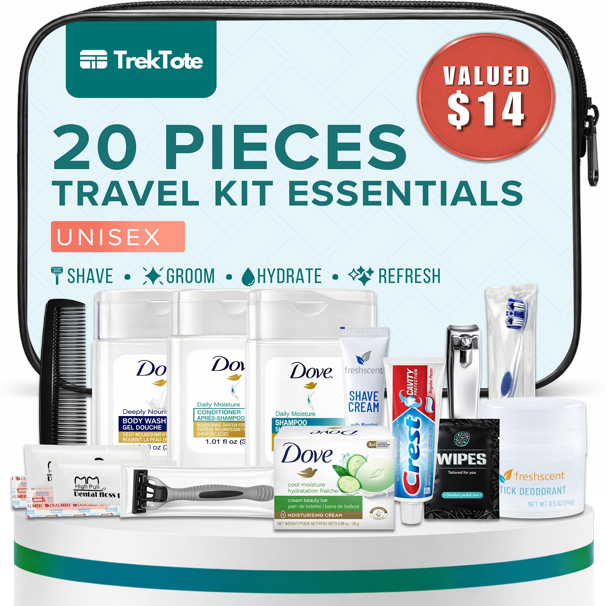 Cleaning Solution for Travel Toiletry kit product research image
