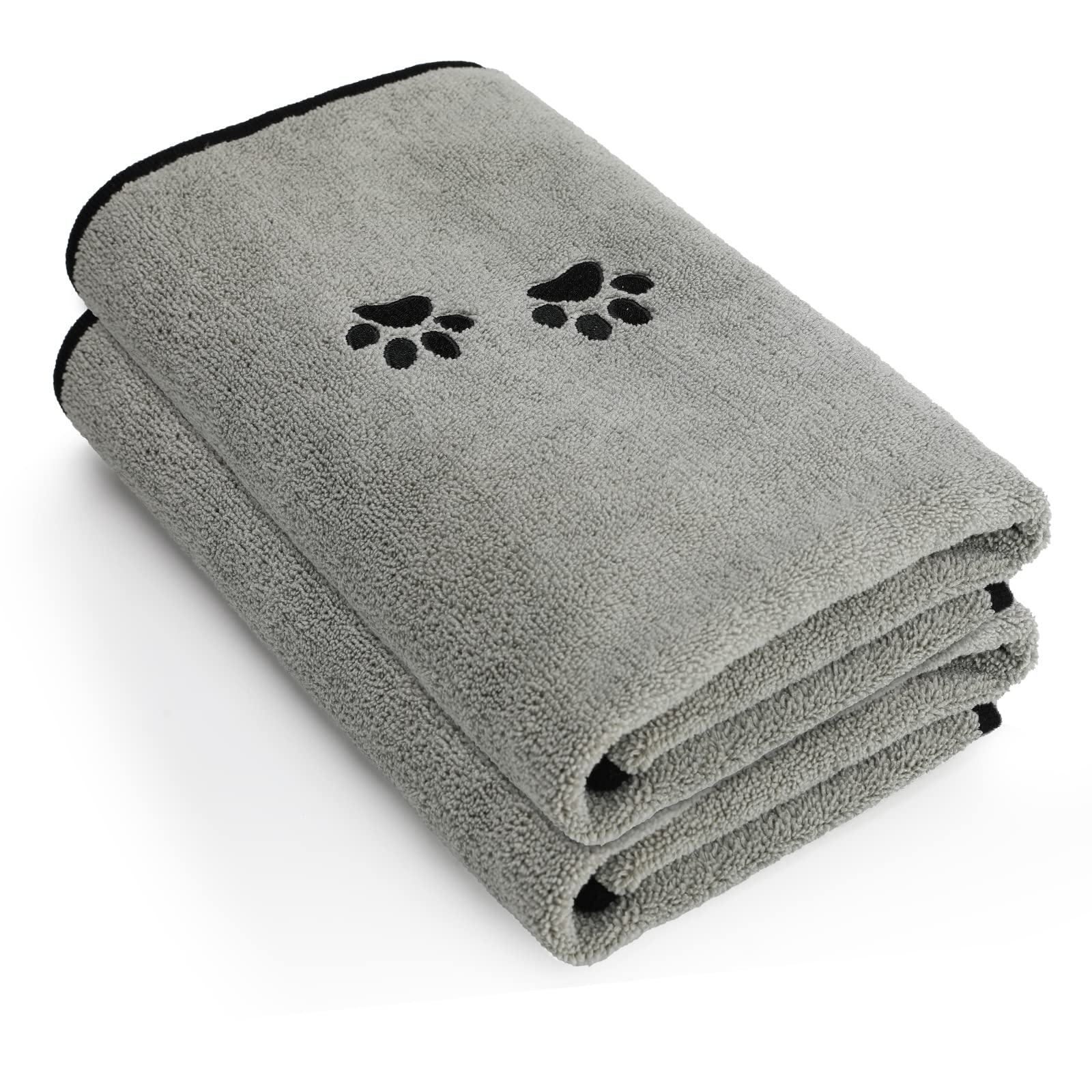 Toalla de baño de Microfibra para Mascotas, Toalla para Perro, Toalla Suave y Absorbente para Perros y Gatos pequeños, medianos y Grandes, Ideal para baño y Aseo (35 x 20 Pulgadas, 3 Colores)