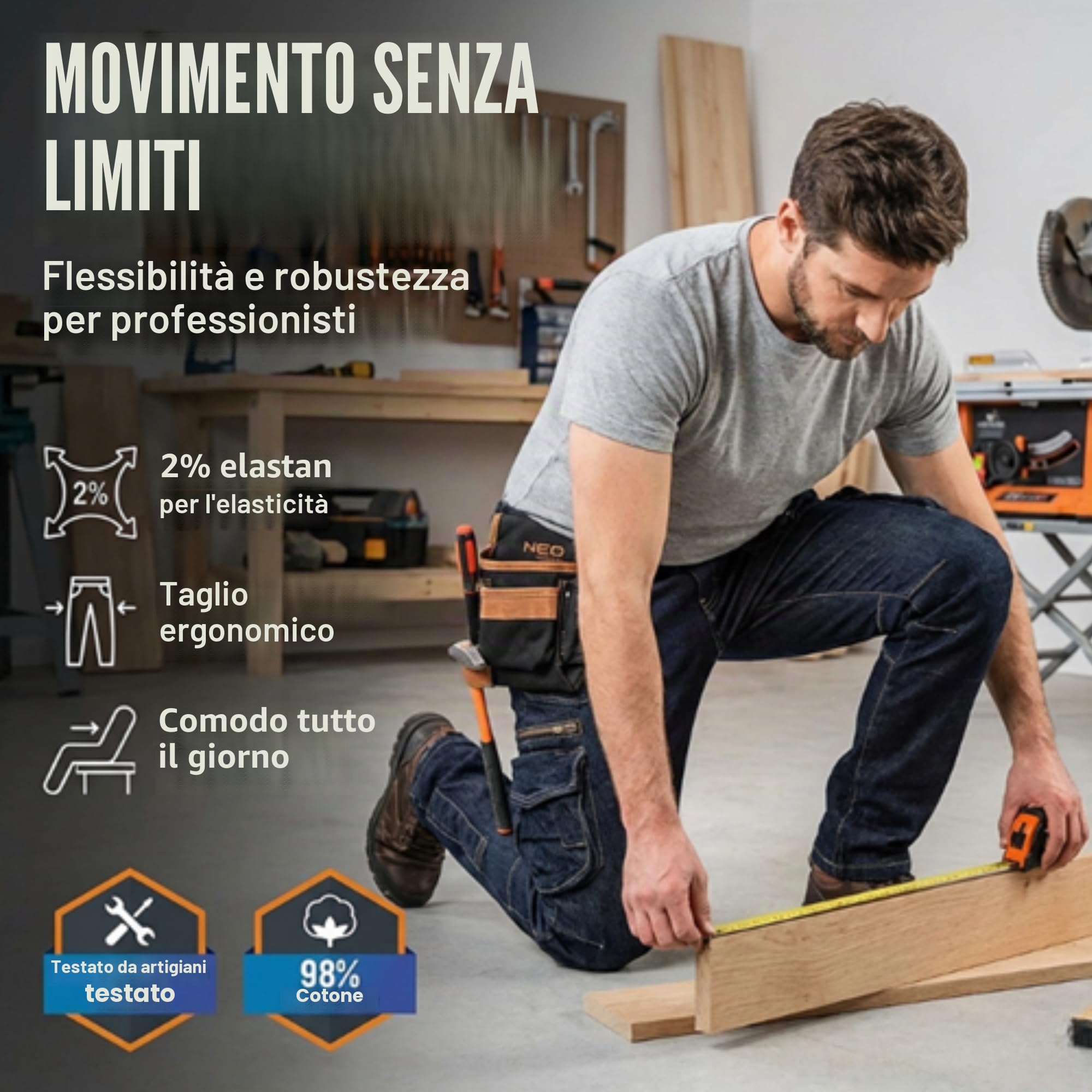 Neo Tools X Pantaloni da Lavoro Uomo