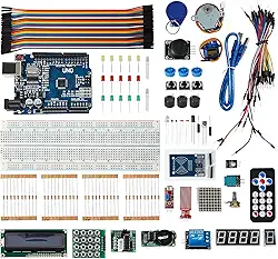 Mega Kit Robótica Para Arduino Uno e + 200 pcs com Tutorial, Kit Iniciante para Arduino, Construindo O Jogo Da Memória, Robotica, Automação Residencial