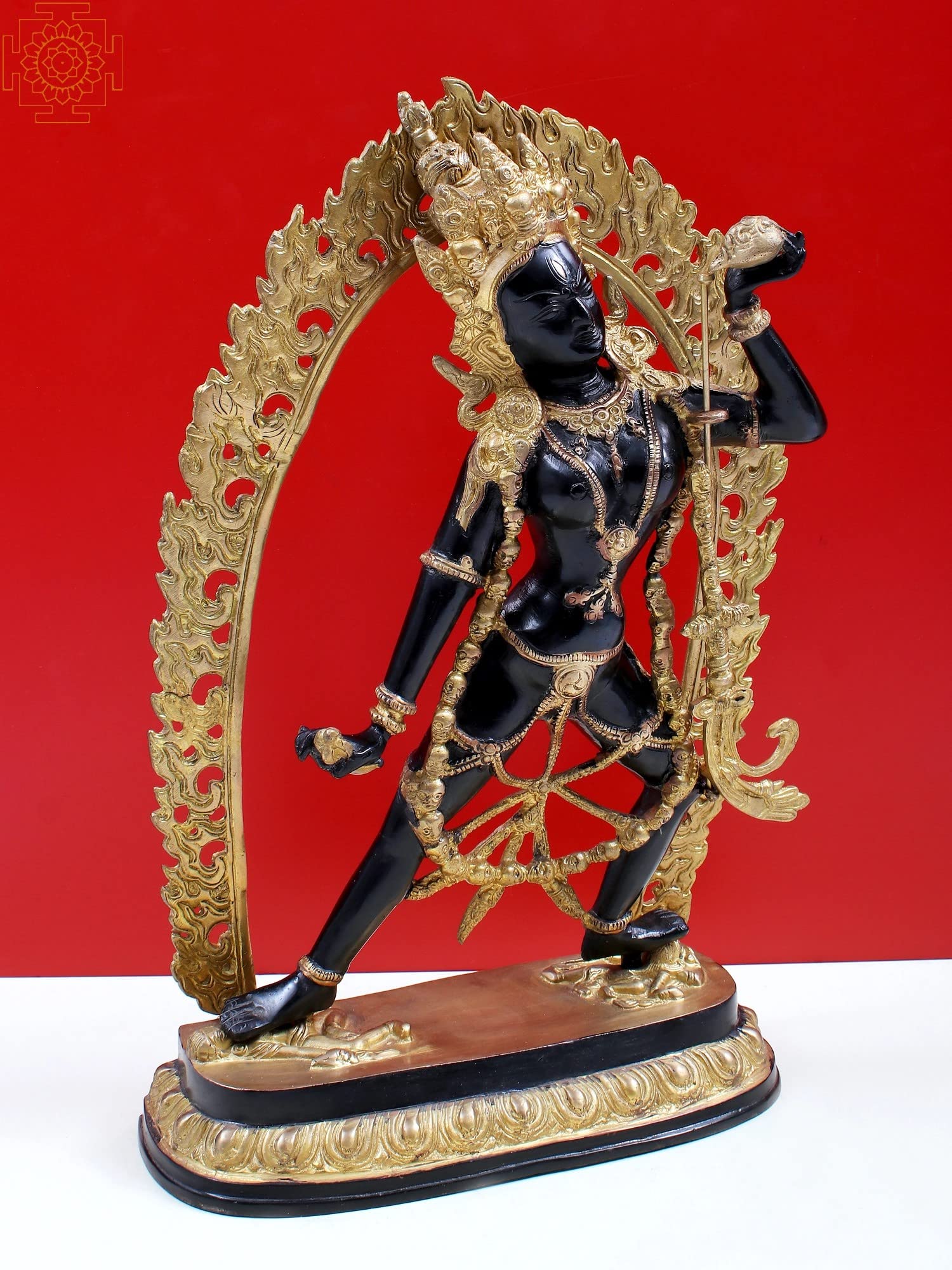 Amazon｜17インチ ヴァジュラヨギニ チベット仏教神 真鍮製