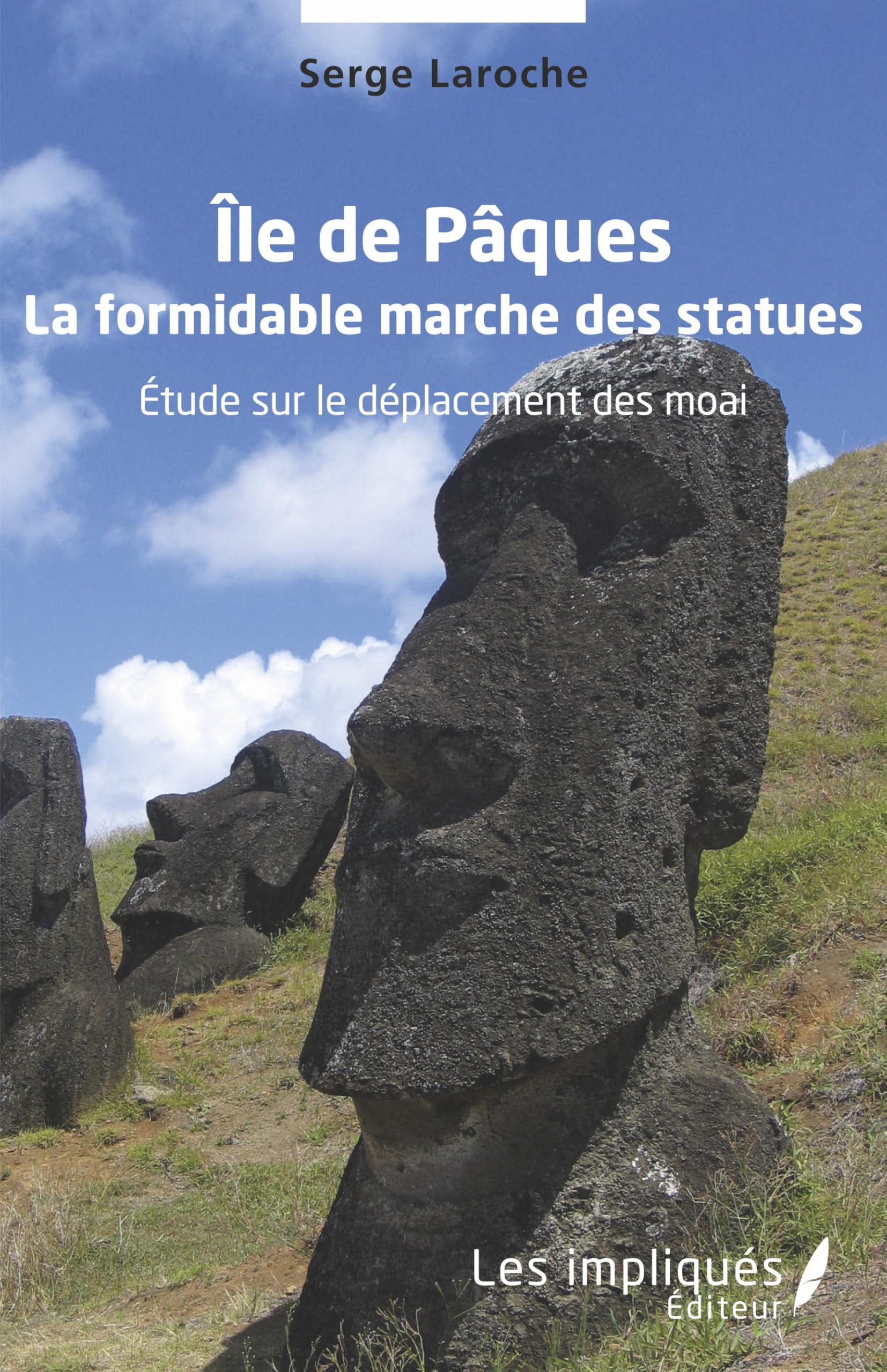 Île de Pâques statuette moai en résine grise pour décoration salon
