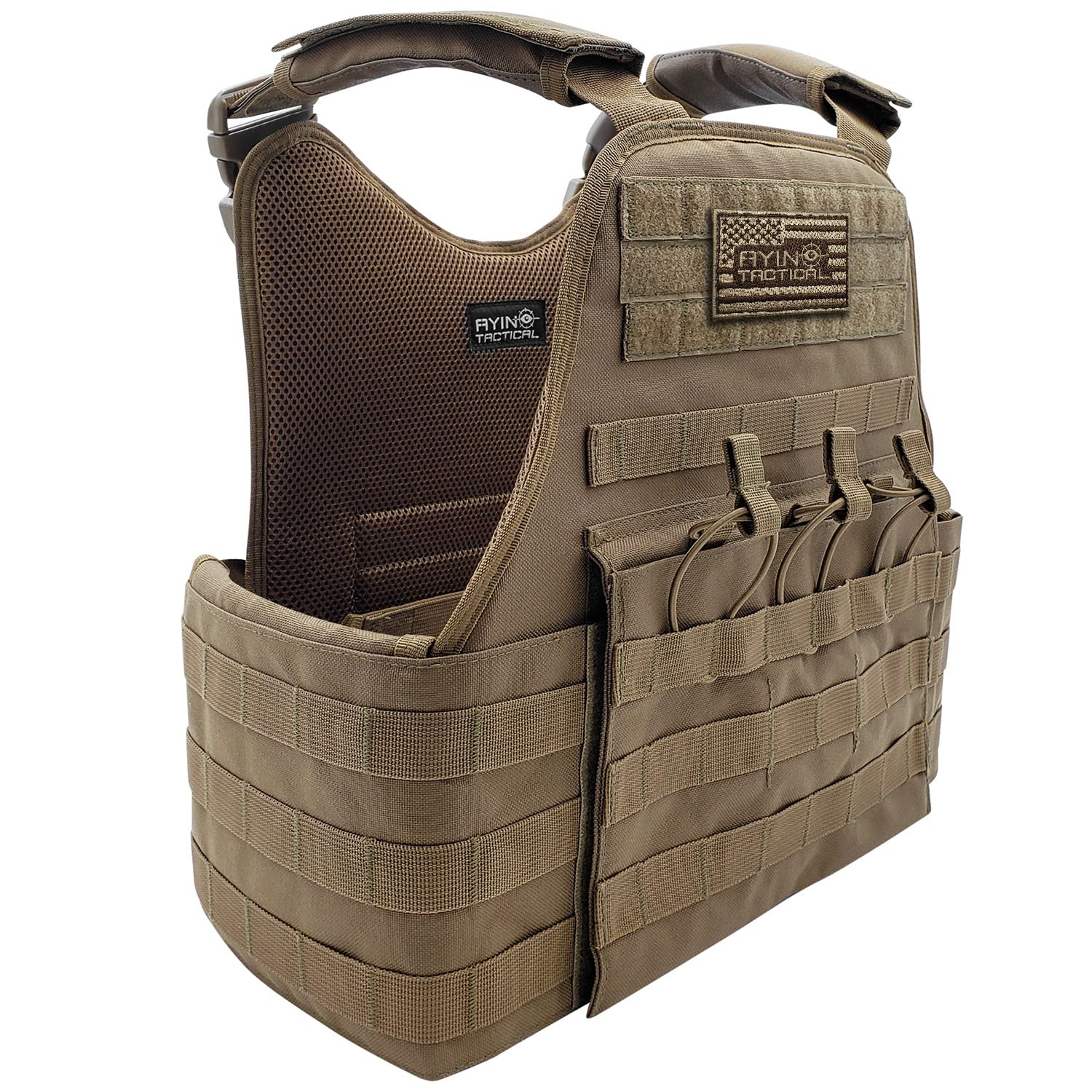 AYIN MOLLE Breathable Outdoor Vest with Hook and Loop attachment points