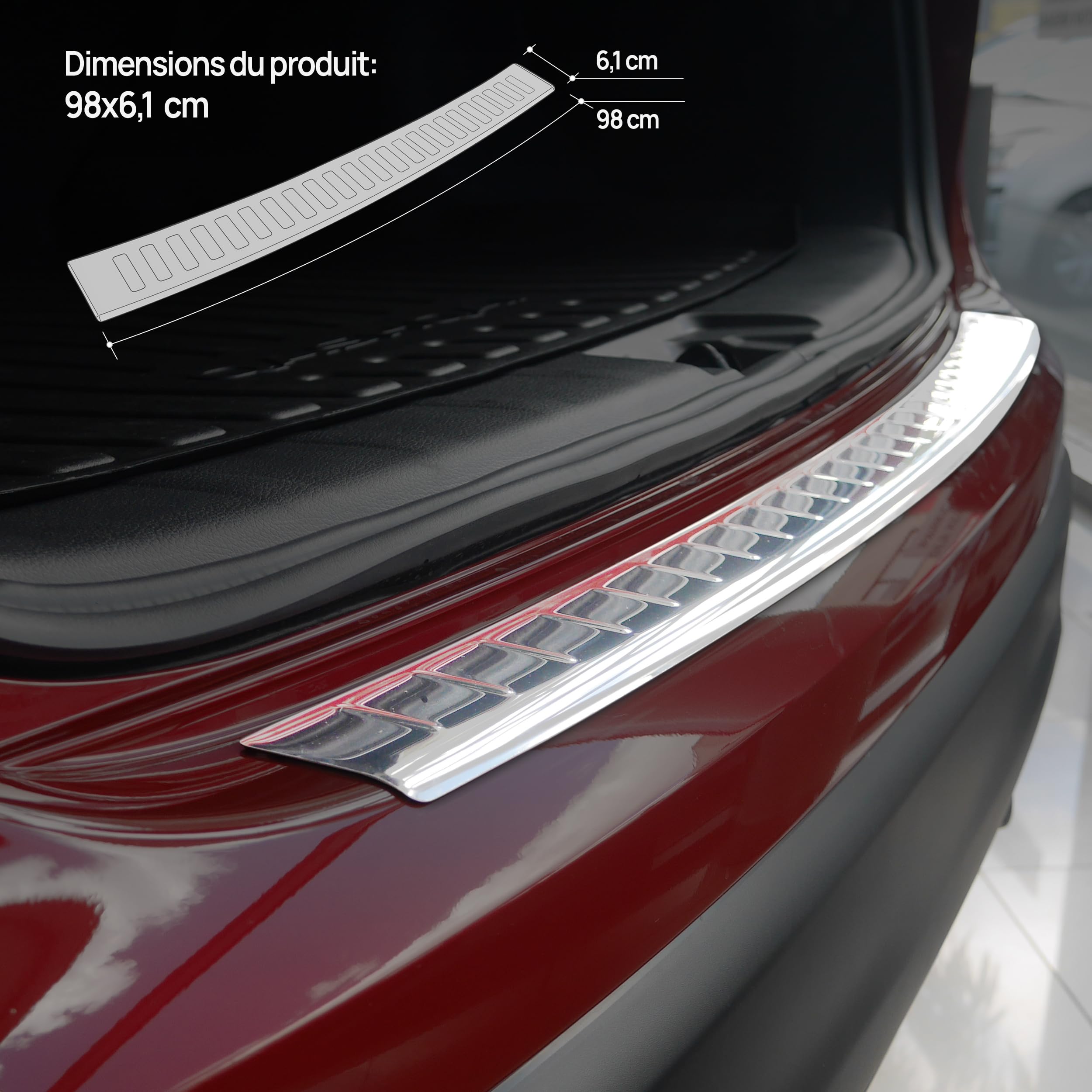 Protection De Seuil De Coffre Inox (Mat) Sur Nissan Qashqai 2014