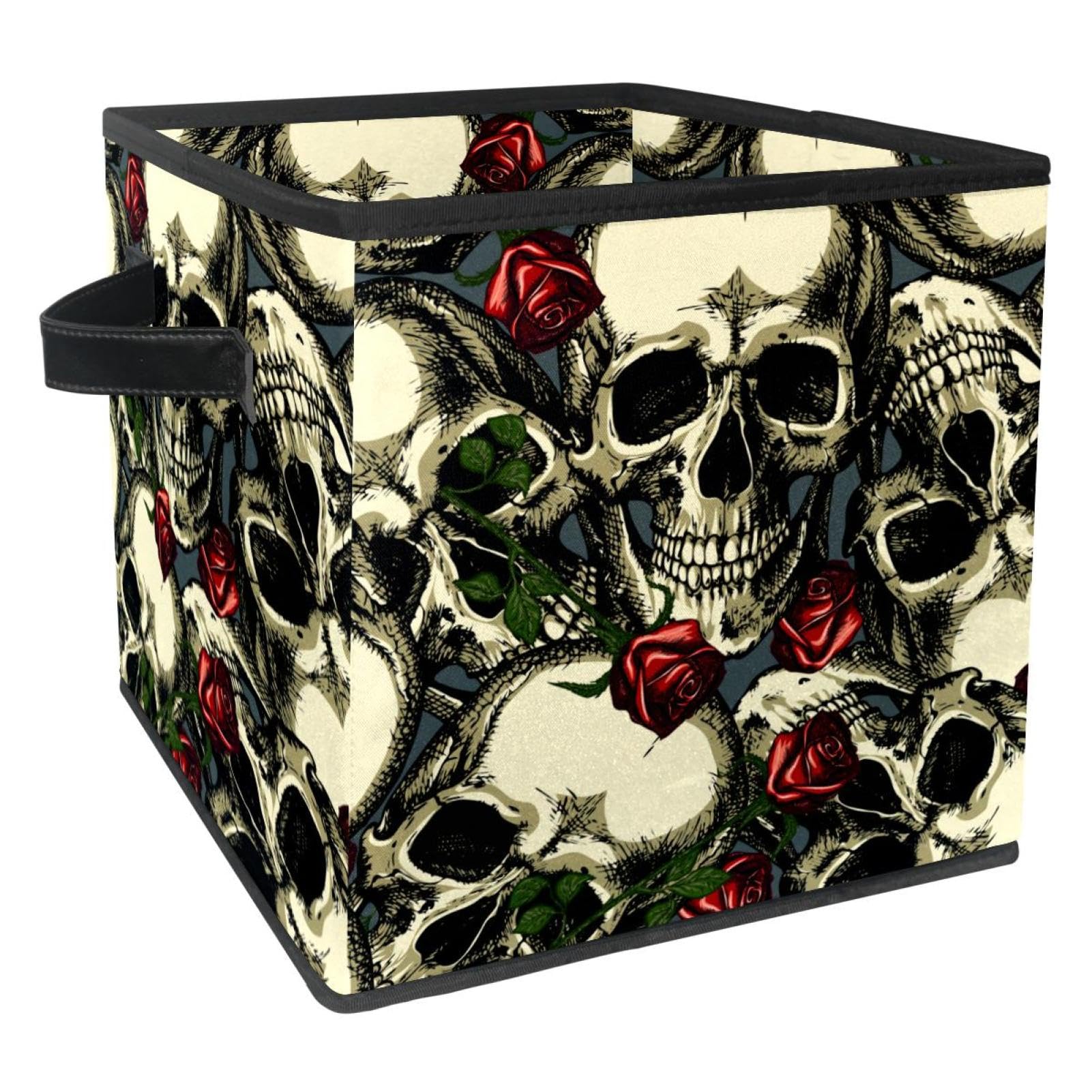Boîte de rangement pliable en tissu cube pour jouets et vêtements