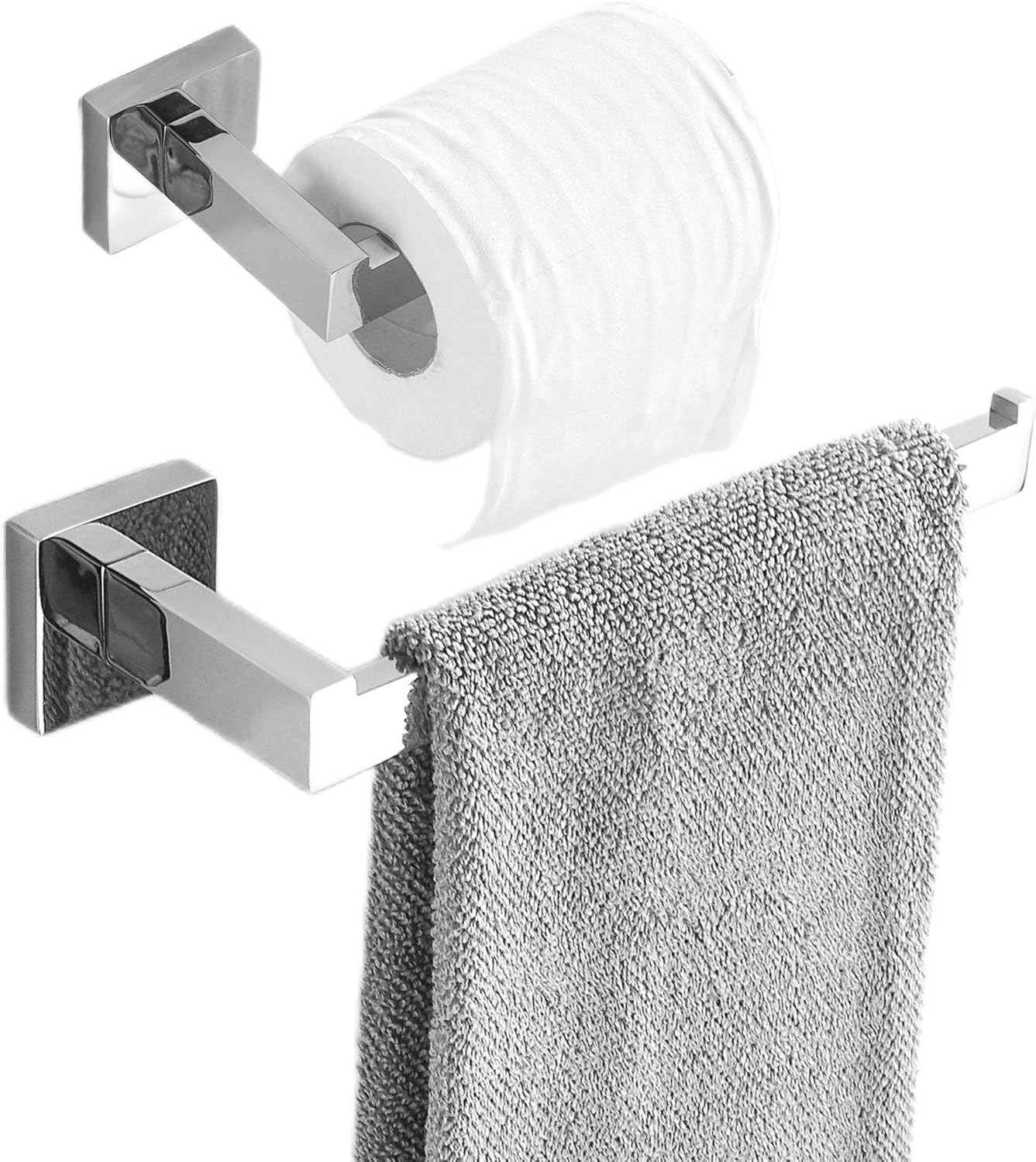 SHUNLI Bathroom Accessories Hardware Set 2 Pieces, Hand Towel Holder