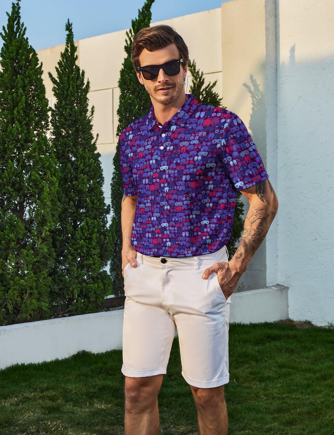 Camisas polo de golf para hombre, camisas polo de manga corta, regalos de golf