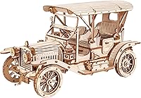 Vista 1 de ROKR Rompecabezas de Madera 3D Kits de Modelos de Coche para Construir para Adultos, Kit de Construcción de Modelos de Coche Vintage a Escala 1:15