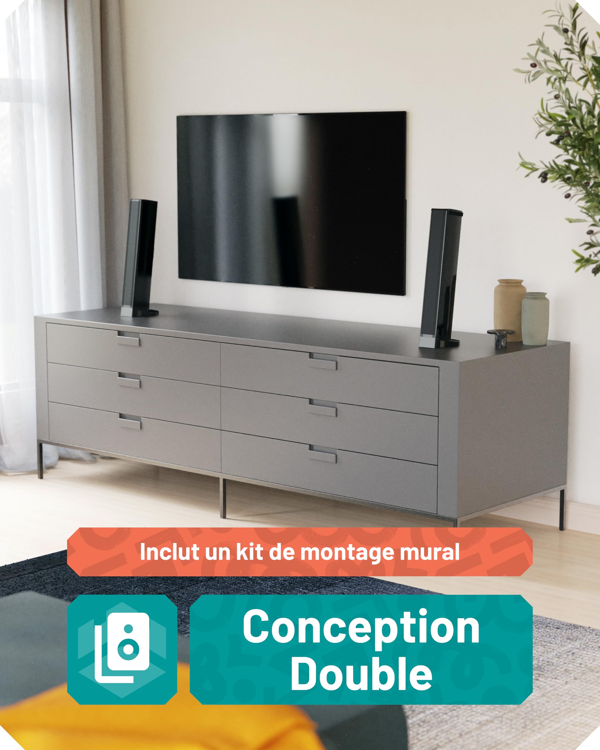Oakcastle SB80 Barre de Son Home Cinéma sans Fil Bluetooth 5.1 HDMI Arc Optique AUX USB Soundbar Caisson de Basse