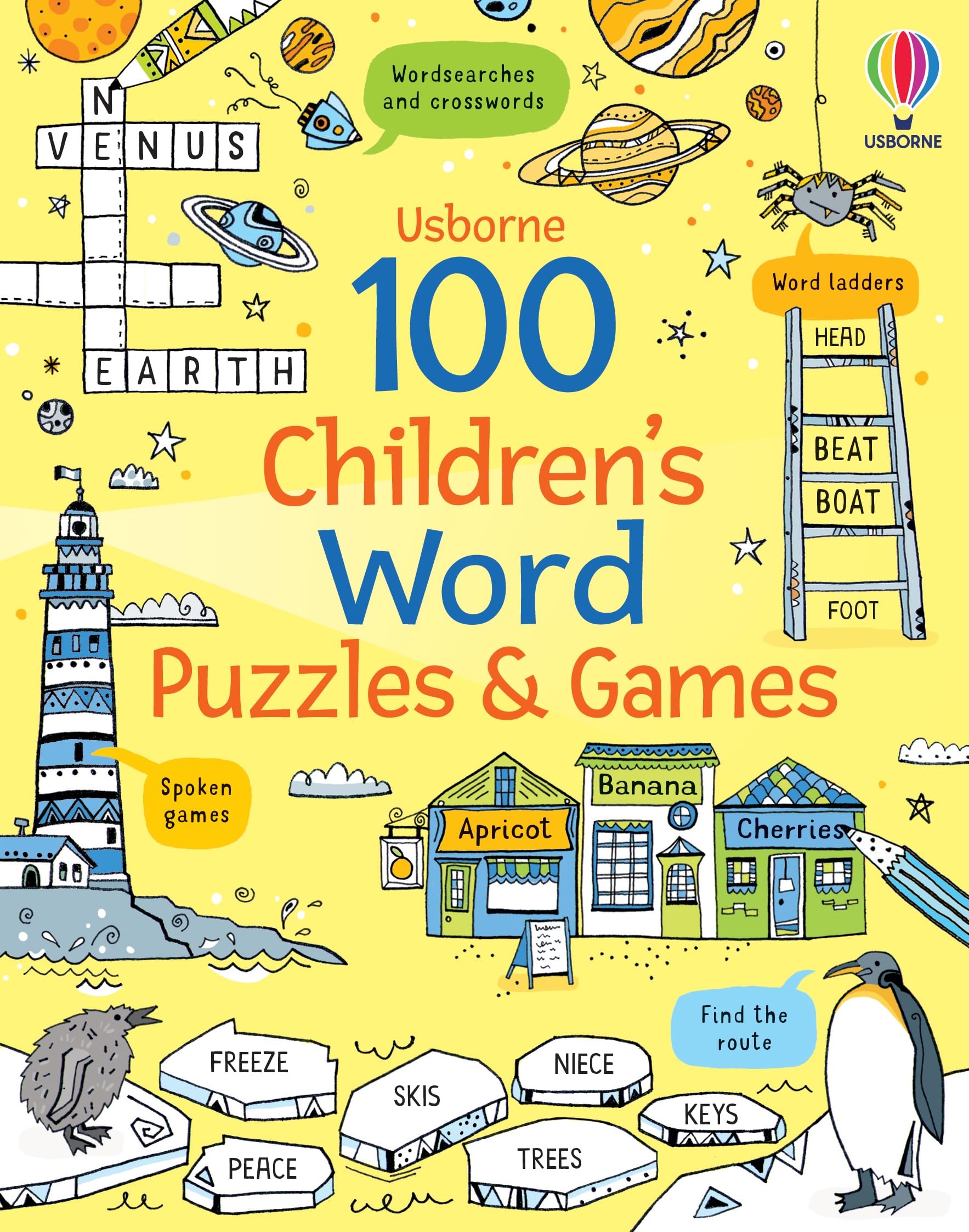 100 Children's Word Puzzles and Games (Puzzles, Crosswords and Wordsearches)