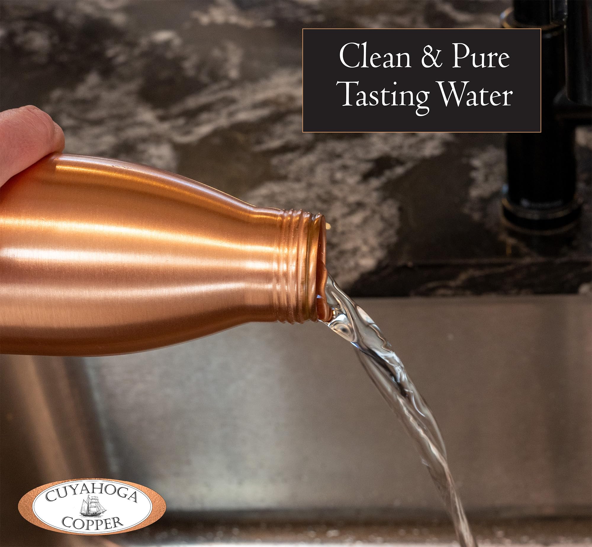 Amazon.com: Cuyahoga Copper 100% Pure Copper Water Bottle – 9