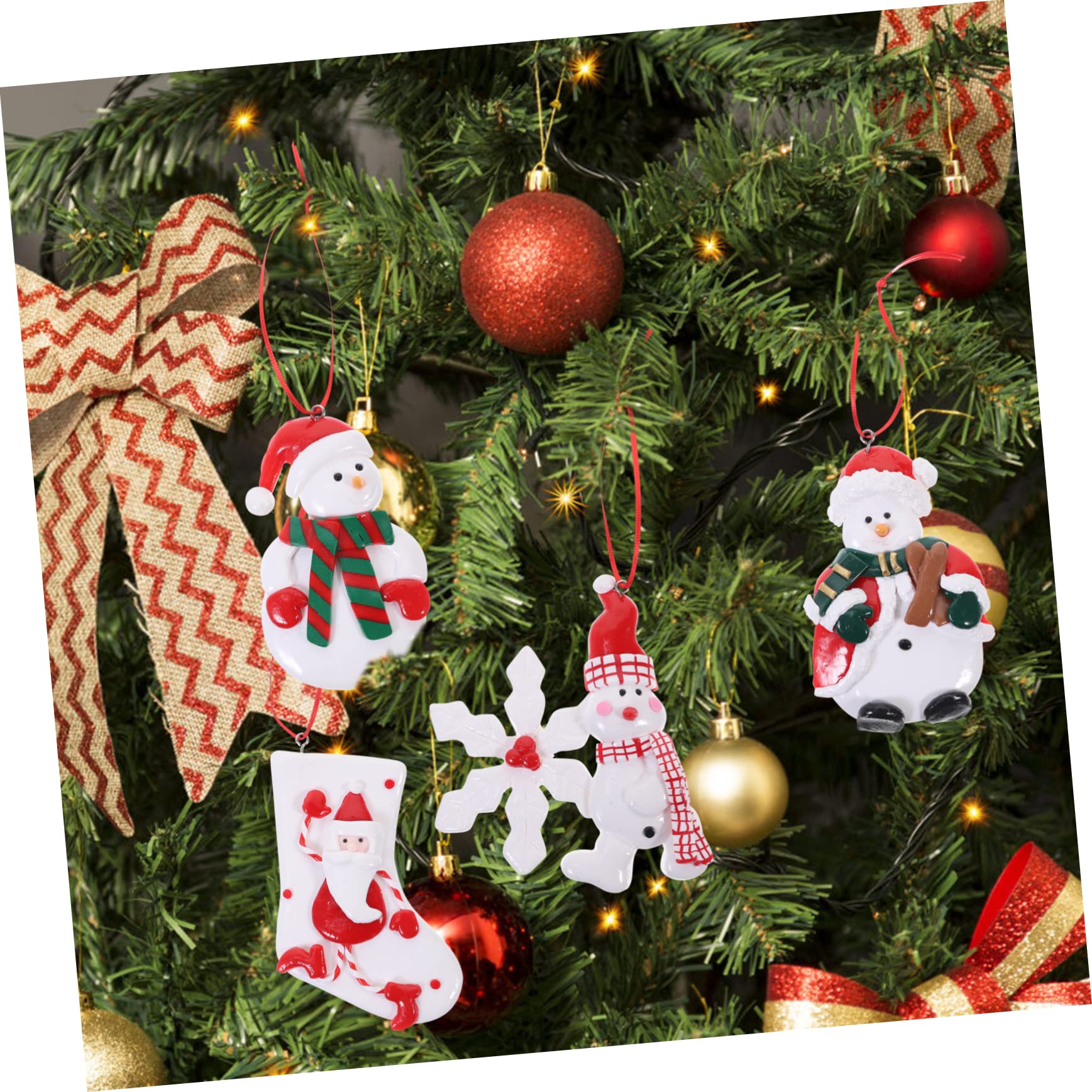 PRETYZOOM 3 Set Di Mini Decorazioni Natalizie in Feltro Per Albero Di Natale Ornamenti Da Appendere Pendenti Decorativi Riutilizzabili Per Decorazioni Per Albero Di Natale 4 Pezzi * 3