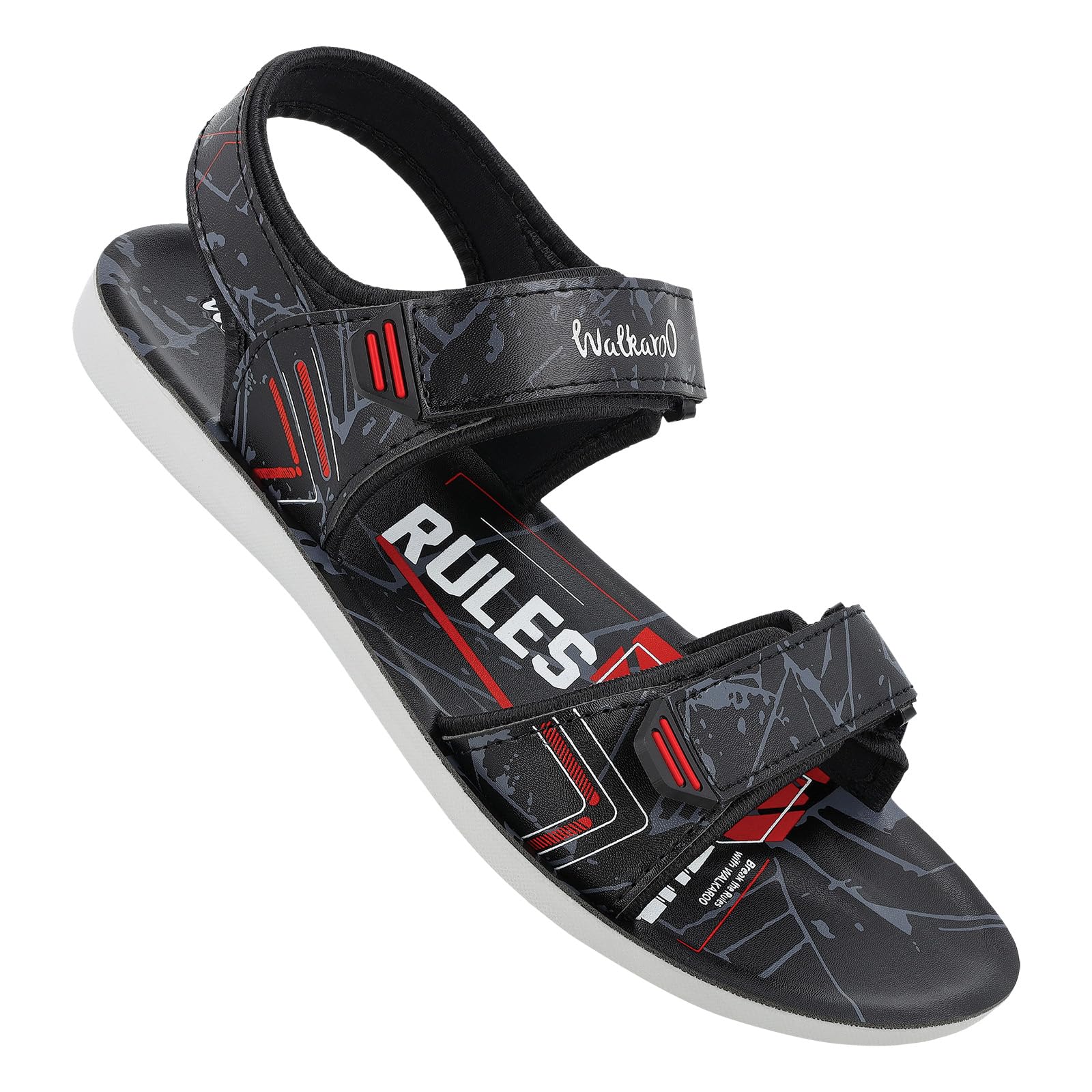 WALKAROO WG5779 Mens Casual and Regular Wear Fashion Sandals - Black (B0CSG6Y7DT) Amazon Price History, Amazon Price Tracker
