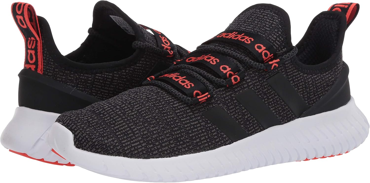 adidas Men's Kaptir Sneaker 11 Black/Black/Solar Red
