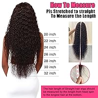 Vista 6 de Pelucas de cabello humano ondulado con encaje frontal HD de 13 x 4 pulgadas, densidad del 180%, peluca de cabello humano rizado profundo, peluca