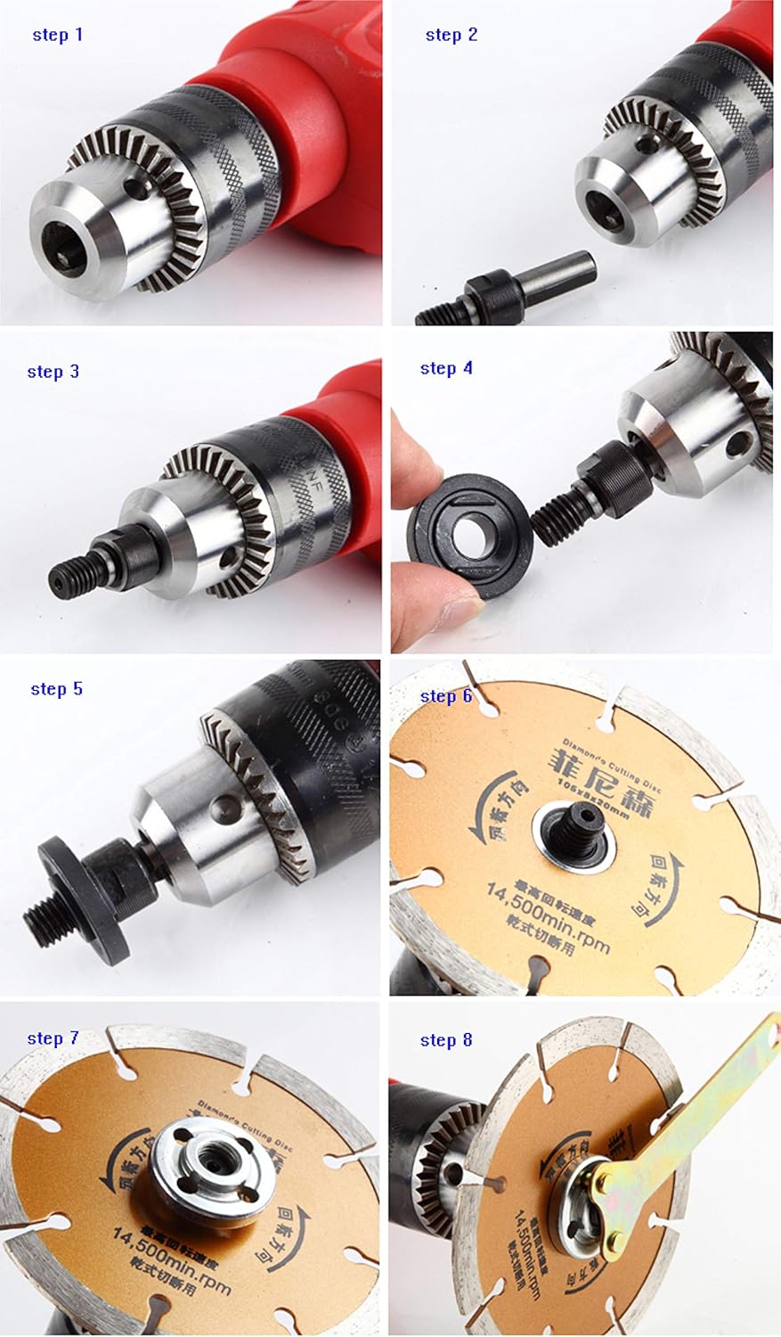 Arbor Mandrel Adaptor, Motor Shaft Coupler Sleeve for Angle Grinder