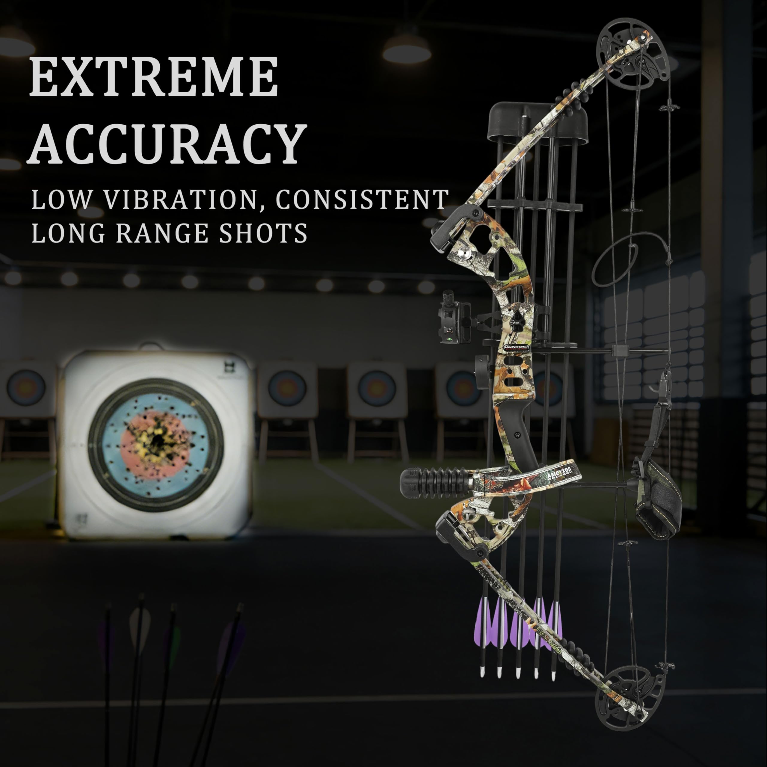 Compoundbogen Set Erwachsene, 30-50 lbs Einstellbar, Compoundbogen Rechtshänder für Anfänger, Bogen und Pfeil Set Zielscheiben für Jagd und Trainingszwecke