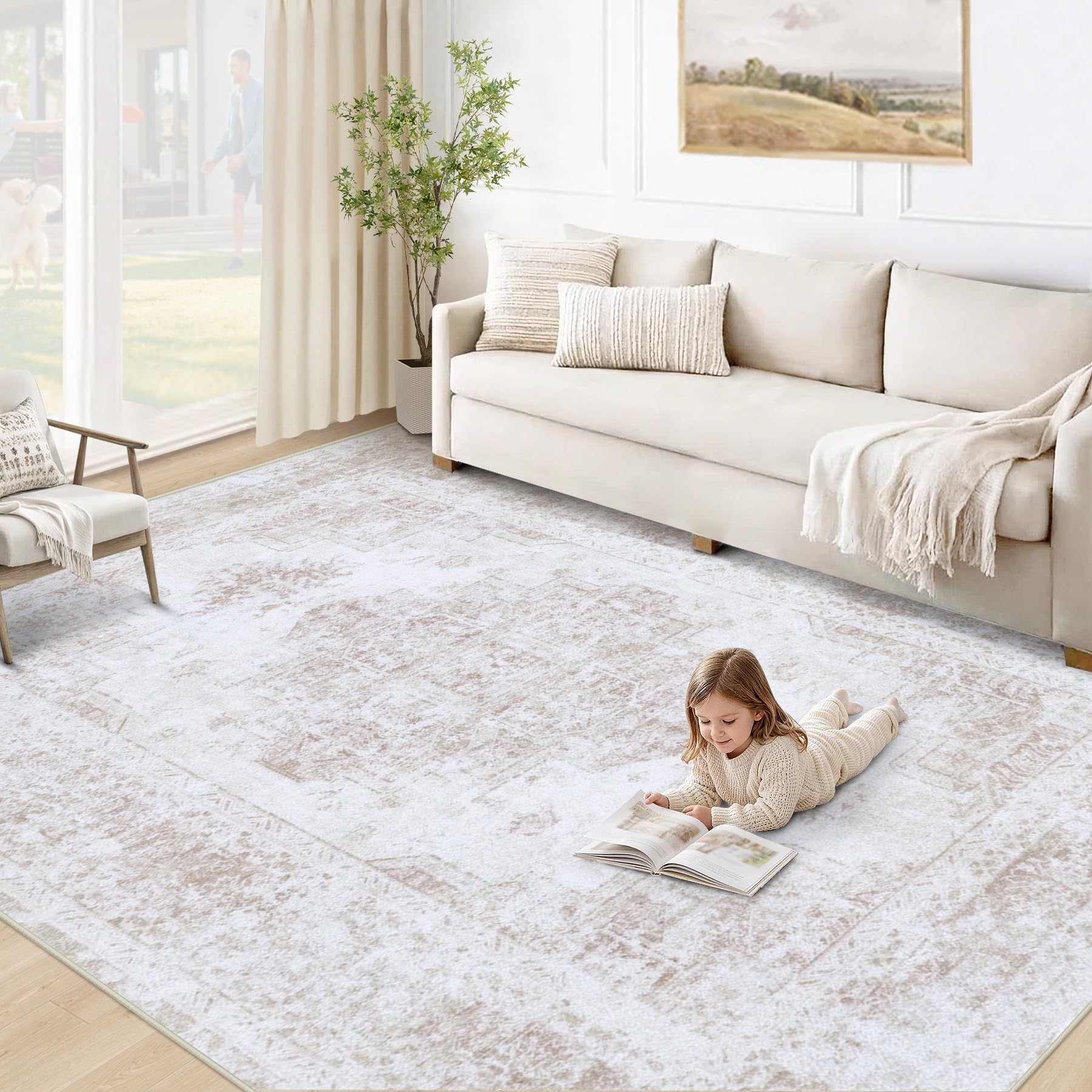 XLUEZ 5x7 Vintage Medallion Rug