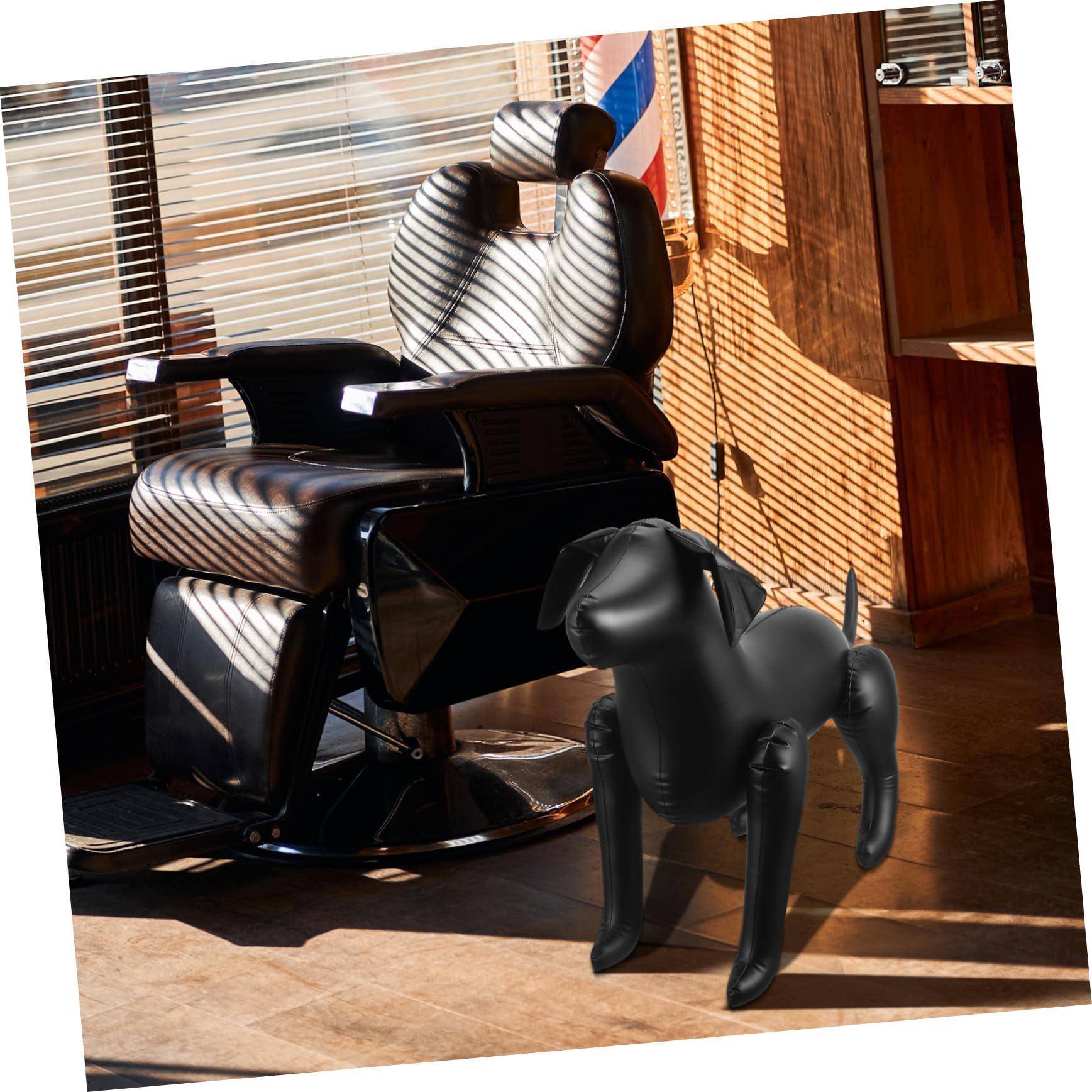 ifundom Dog Mannequin Inflatable Display Model for Pet Clothing Self Standing Pet Shop Showcase Elegant Design for Grooming Salons and Exhibitions