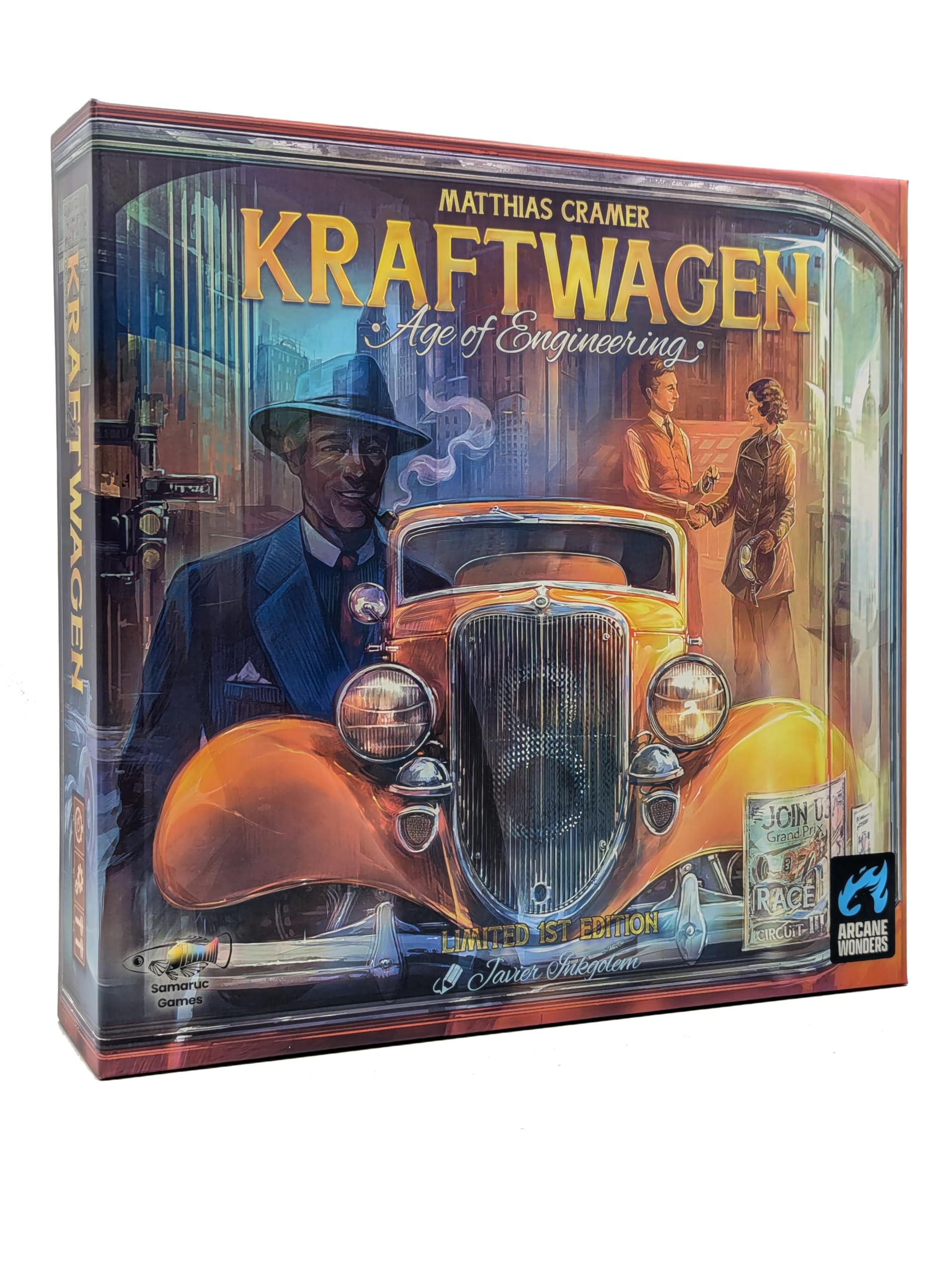 Kraftwagen Age of Engineering - Arcane Wonders Strategy Board Game - Compete in The Early Days of Automobiles - Engine-Building Game - Tactical Decisions and Economic Management for Strategy Lovers