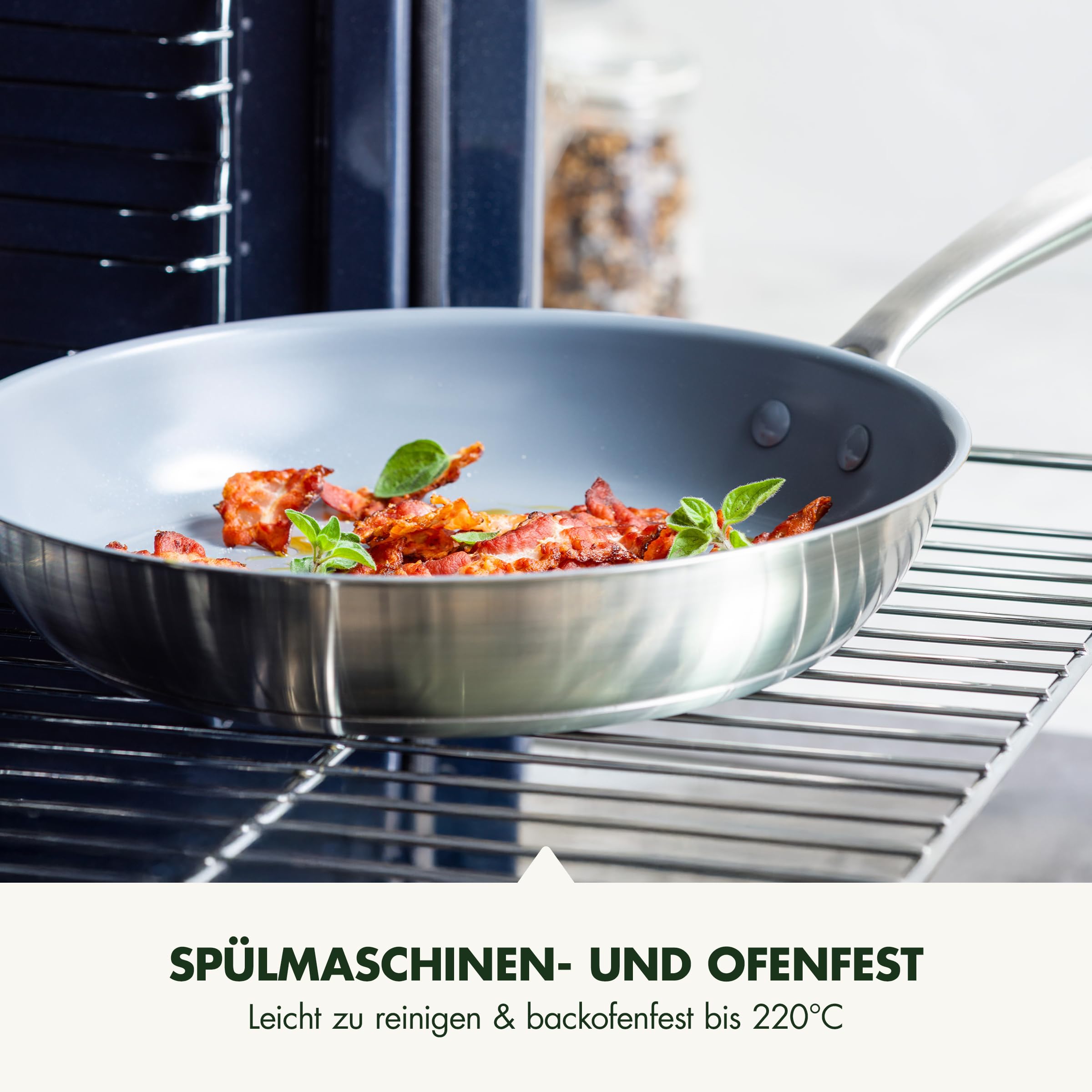 GreenPan Backblech Viertelblech – Keramik-Antihaft, PFAS-frei, Ofenfest & Spülmaschinengeeignet, Oxford-Blau