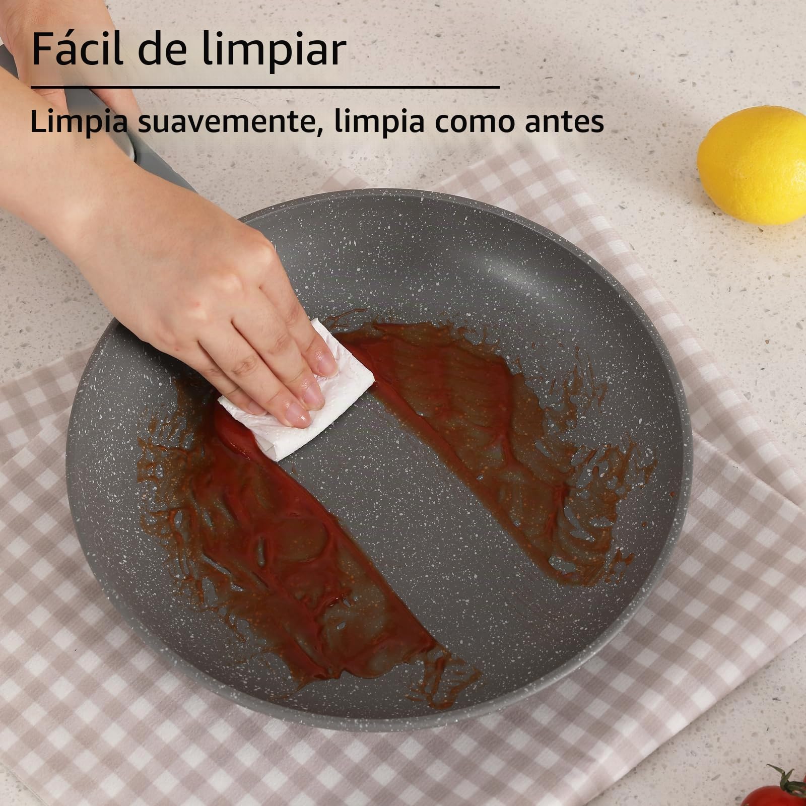 Juego de sartenes de cerámica, 9 piezas, ollas y sartenes no tóxicas, antiadherente, sartén de camping con tapa y asas extraíbles, apta para inducción y horno, apilable, color rosa