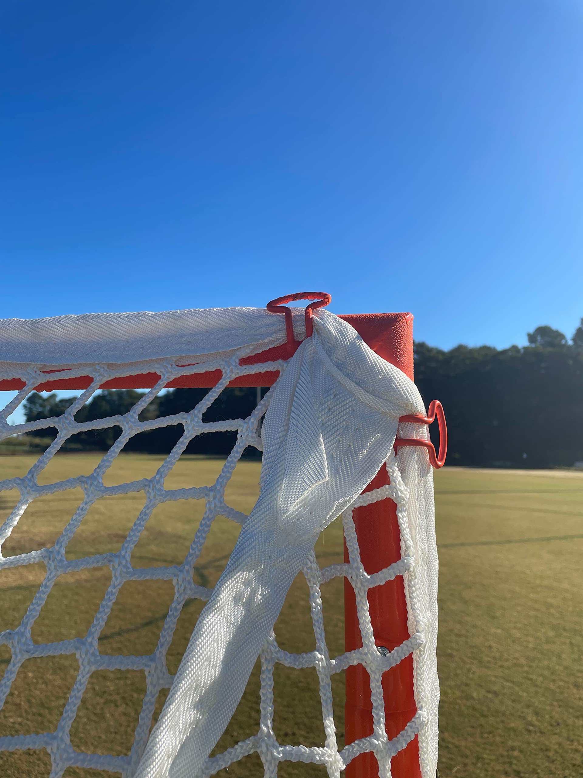 CRANKSHOOTER Quick Clip Tournament Goal, with Quick Attach 6mm White Netting, Sets Up in 90 Seconds