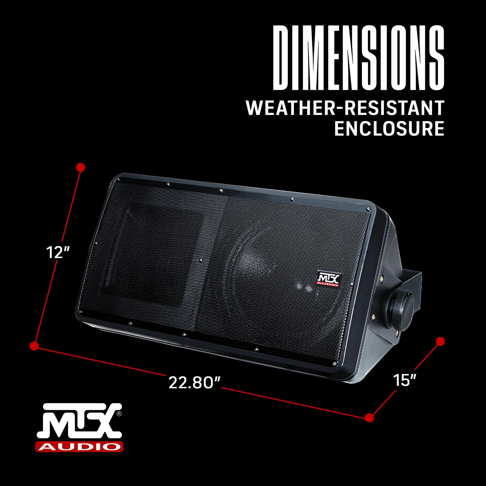 Amazon.com: MTX Audio AW82-B 8 Inch 2-Way All-Weather Outdoor