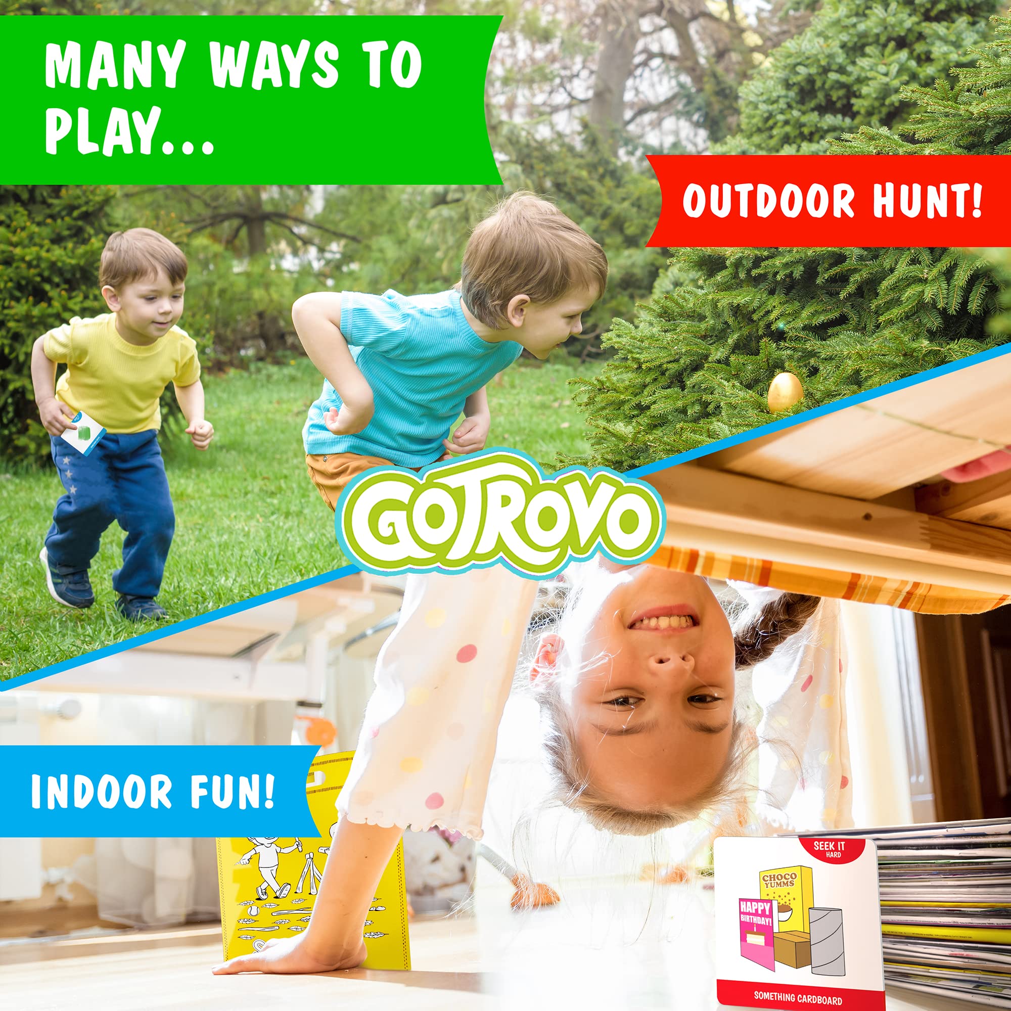Gotrovo Scavenger Hunt For Kids Find It Game Indoor And Outdoor Games 