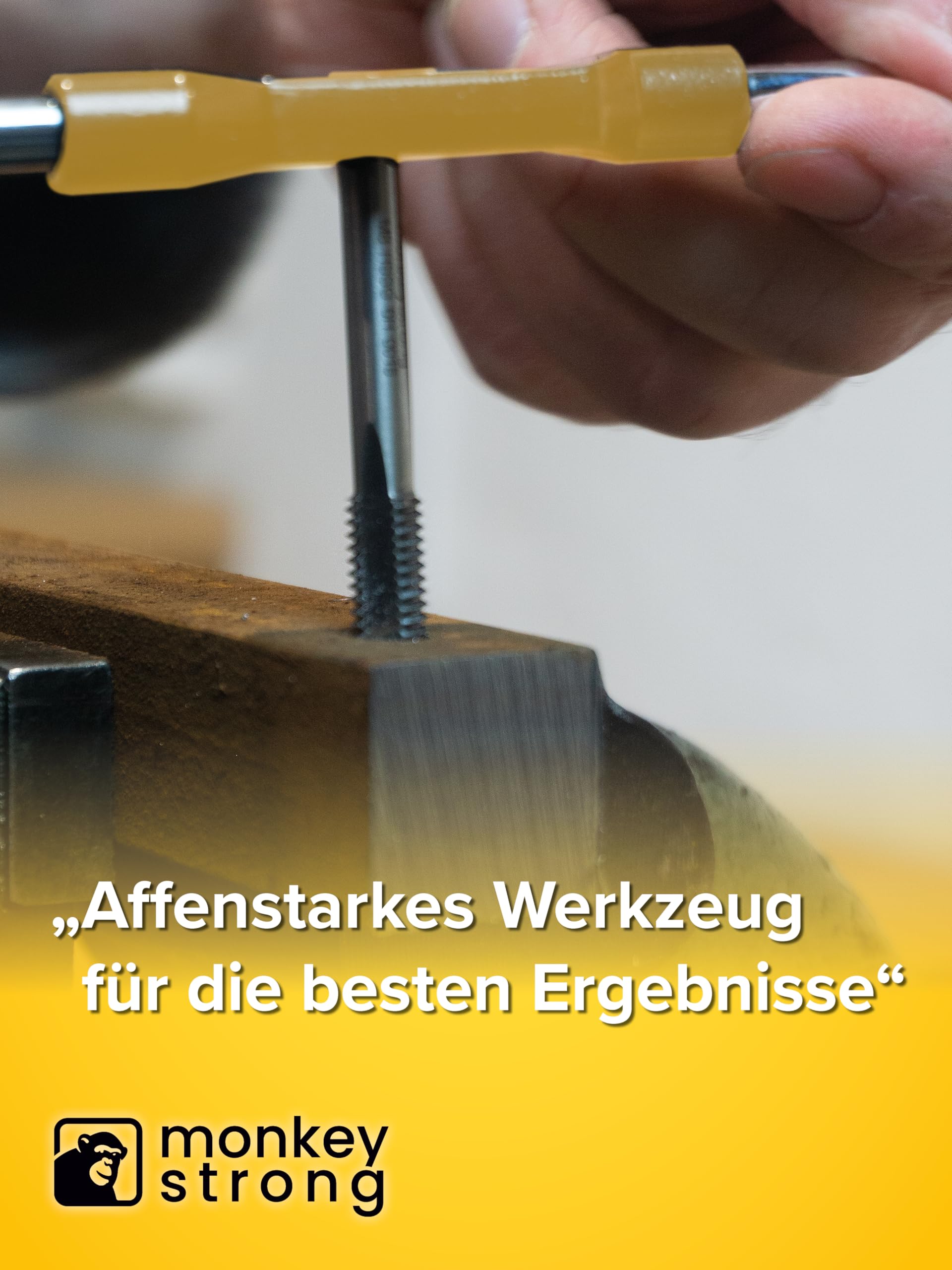 monkeystrong Gewindeschneider Set M3-M12, Gewindebohrer mit Kernlochbohrer