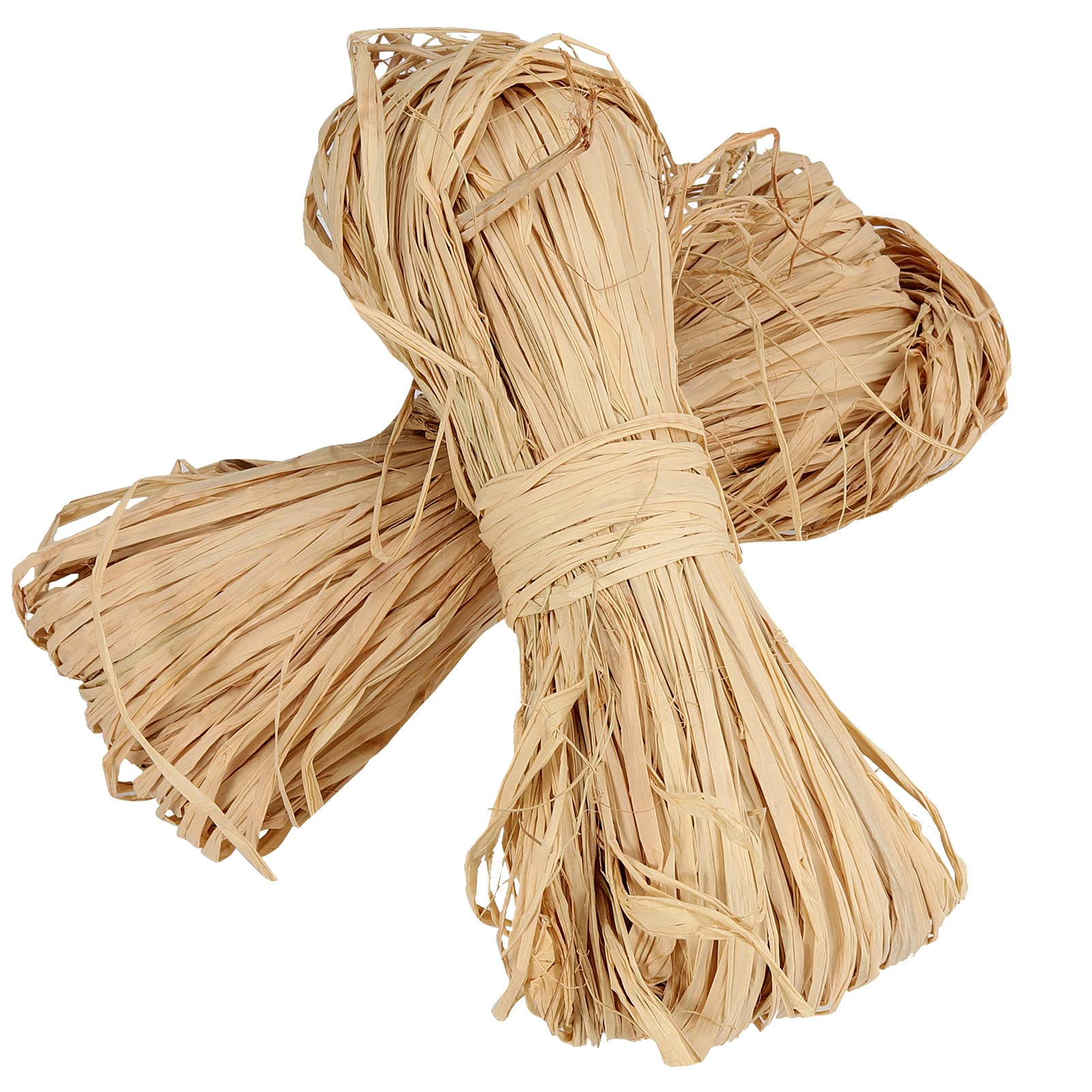 SEUNMUK Paquetes de rafia natural y cinta, 500 g, paquete de 10 unidades de 50 g para envolver regalos, ramos de floristería y manualidades