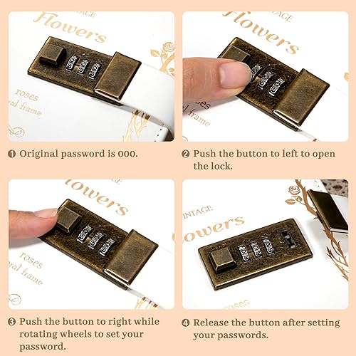 Vista 35 de CAGIE Diario con candado para niñas, A5 con contraseña rellenable, con forro, diario bloqueado, lindo regalo de Navidad y cumpleaños para niñas