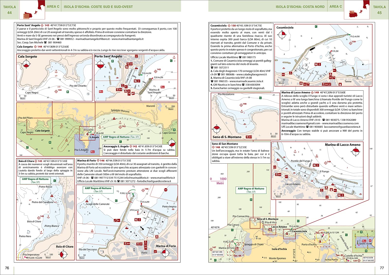 Dall’Argentario a Capo Miseno Isole Pontine-Isola d’Ischia. Portolano cartografico (Vol. 3A)