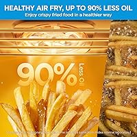 Vista 6 de Midea Flexify Combo de Horno Tostador de Puerta Francesa Freidora de Aire, 26.4 QT, Horno de Encimera Freidora de Aire Extra Grande Combo 10-en-1