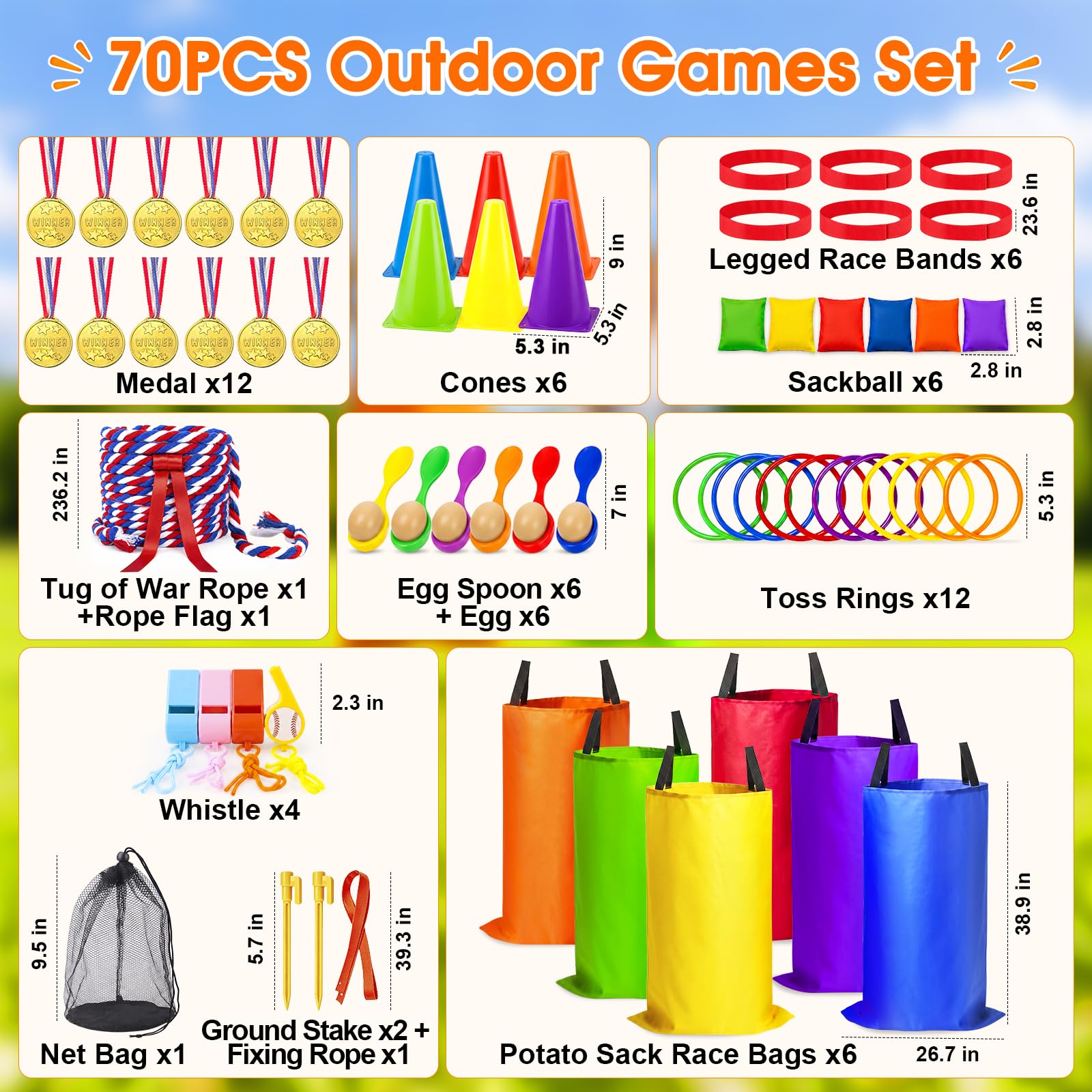 Bolsas de carreras para sacos de patata