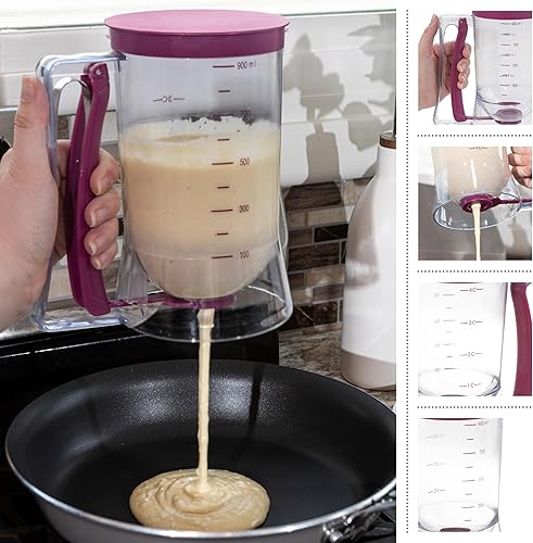 Miniatura 3 de Chef Buddy - Dispensador de masa 4 tazas color morado plástico duradero