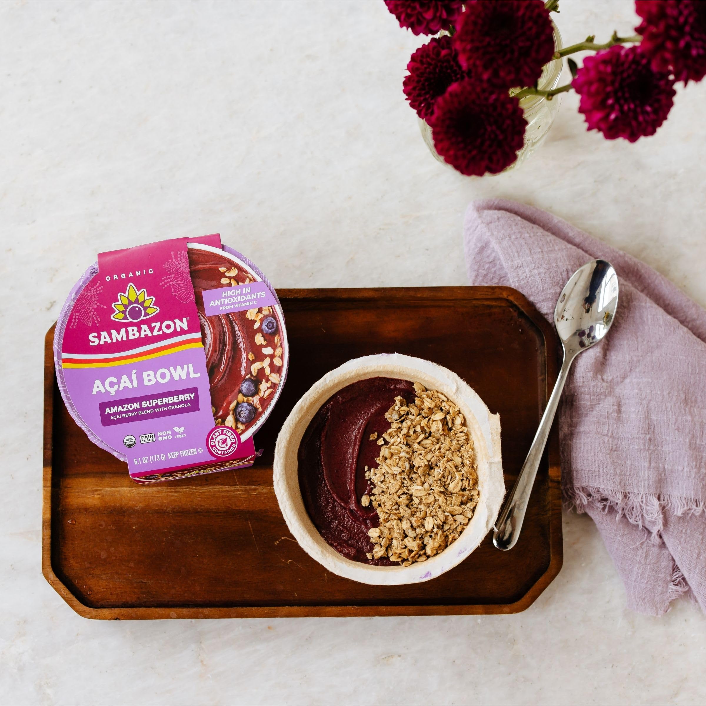 Sambazon Organic Amazon Superberry Açaí Bowl , 6.1 Ounce (Frozen