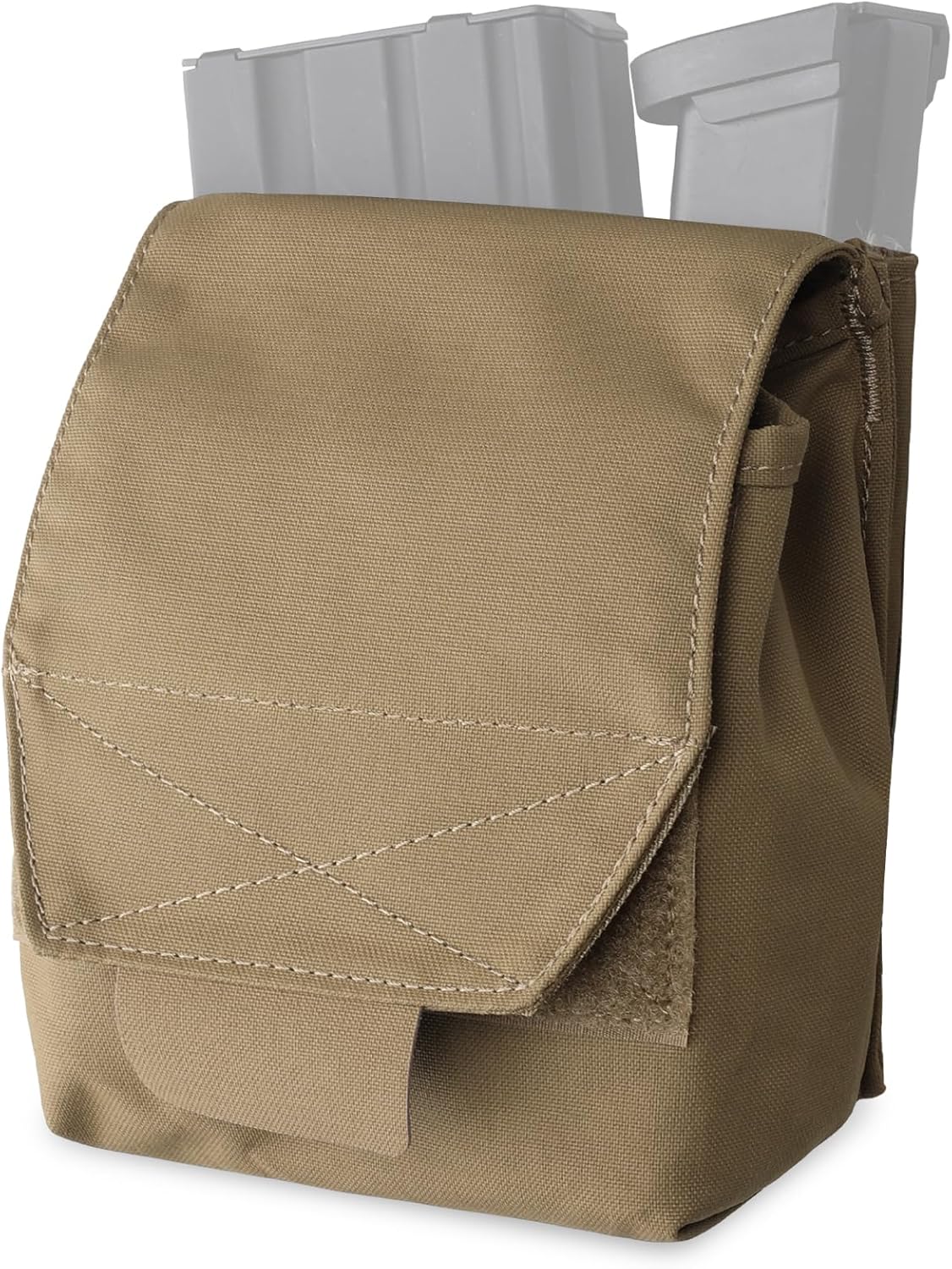 WYNEX Tactical Molle GP Pouch, Utility EDC Pouch with Two Mag Insert Small Tool Pouches Organizer Compact Multi-Purpose Waist Bag for Belt Vest